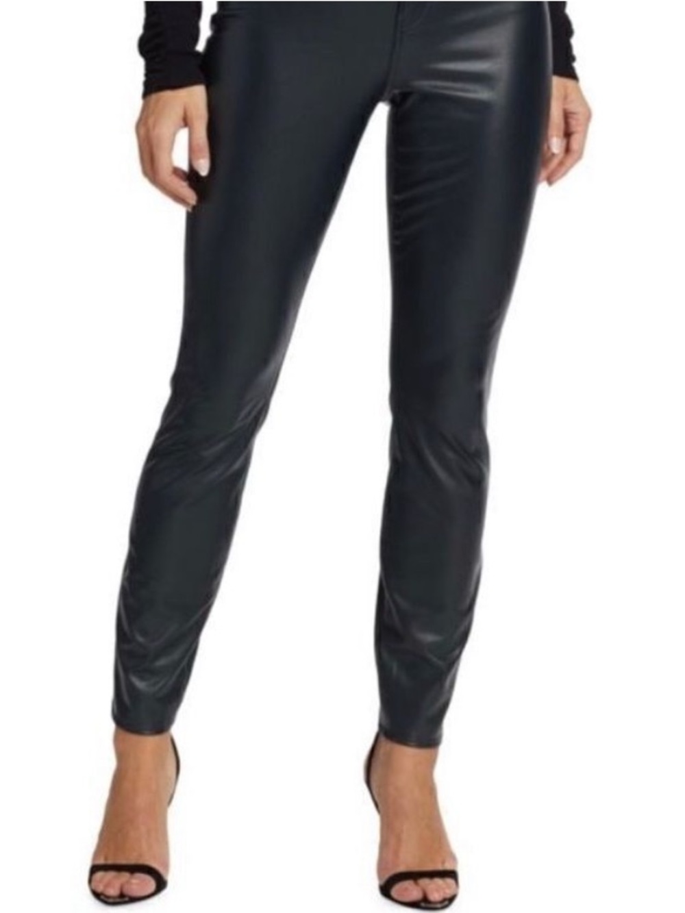 Veronica Beard Maera Extra High Rise Skinny Faux Leather Pants size 27